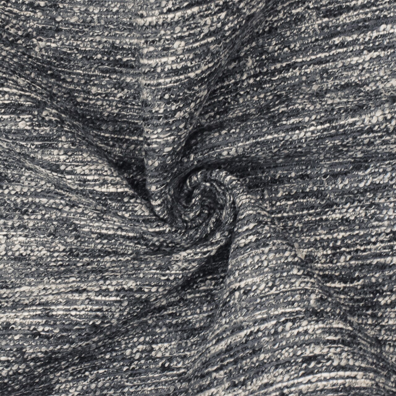 Gray-Black-Multi Slub Boucle Poly Rayon Dobby Woven Home Decorating Fabric By the Yard